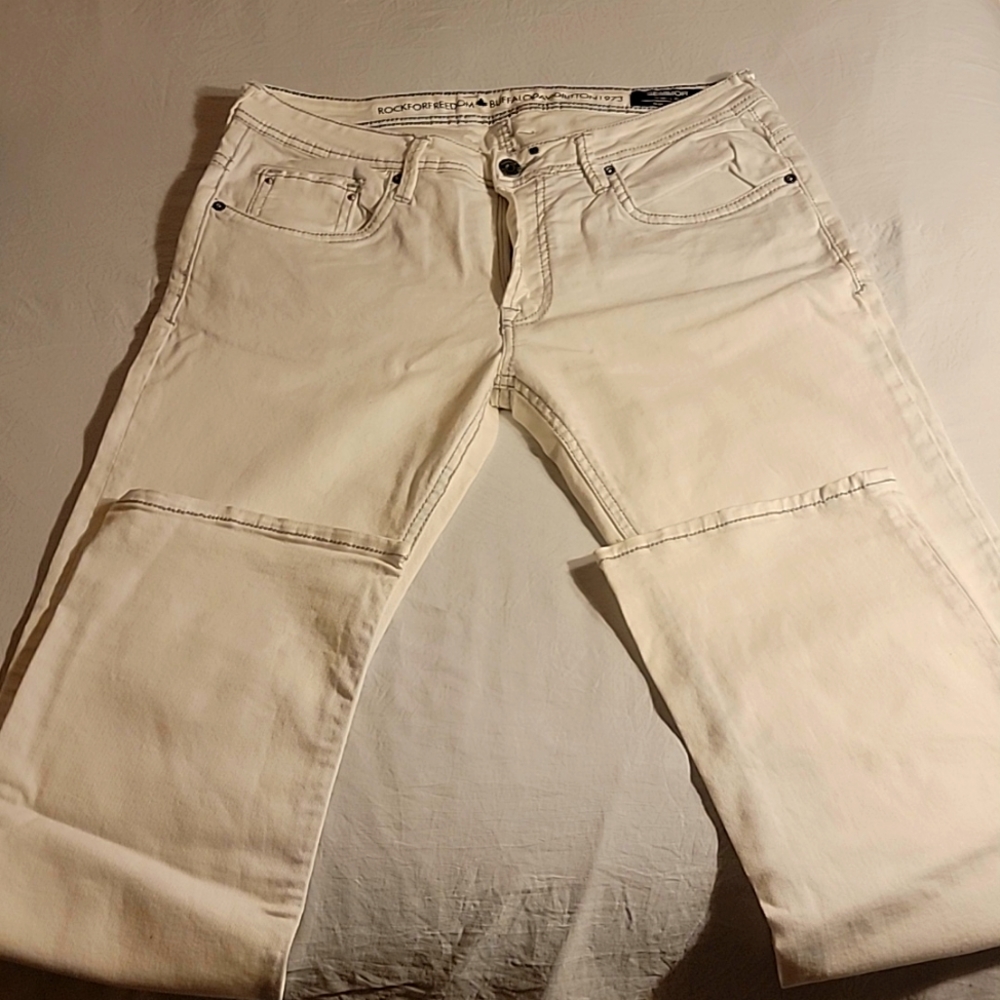 Buffalo David Bitton slim fit white jean